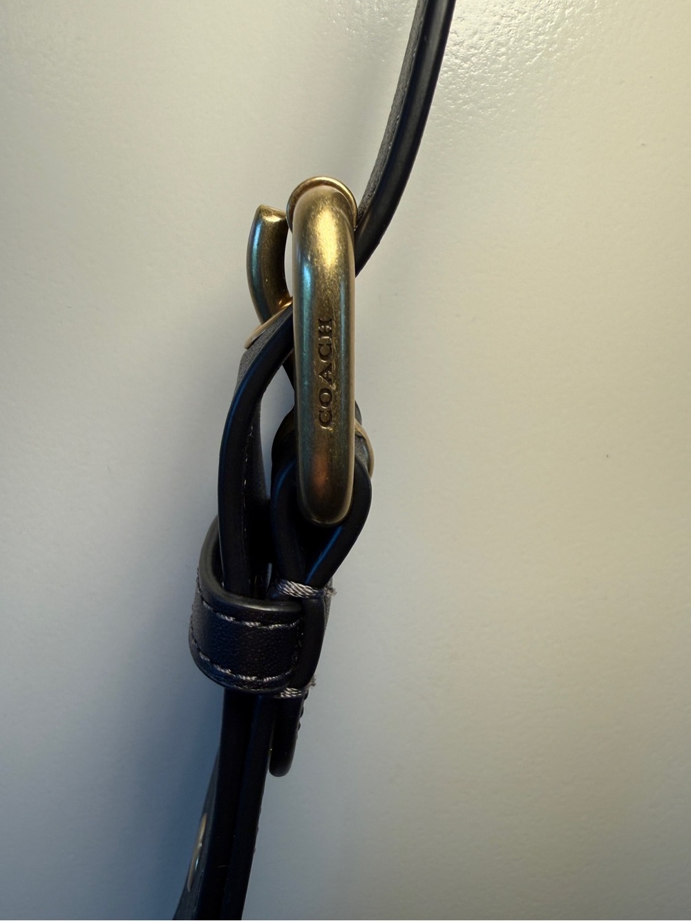 COACH - Black Tabby Messenger with Brass Hardware - Picture 6 of 16